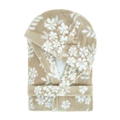 Accappatoio cotone velour motivo floreale Portofino