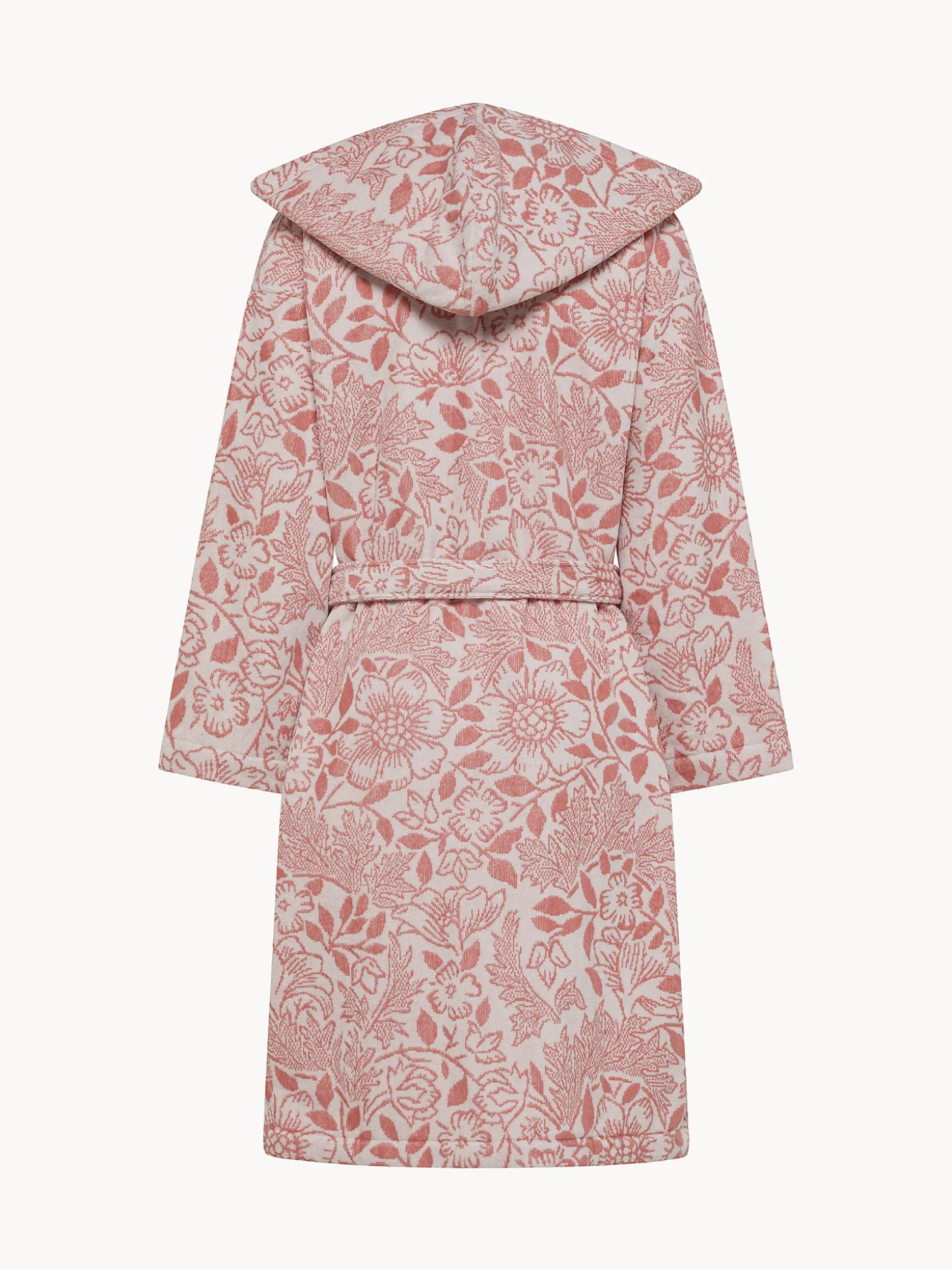 Accappatoio in cotone velour fantasia floreale