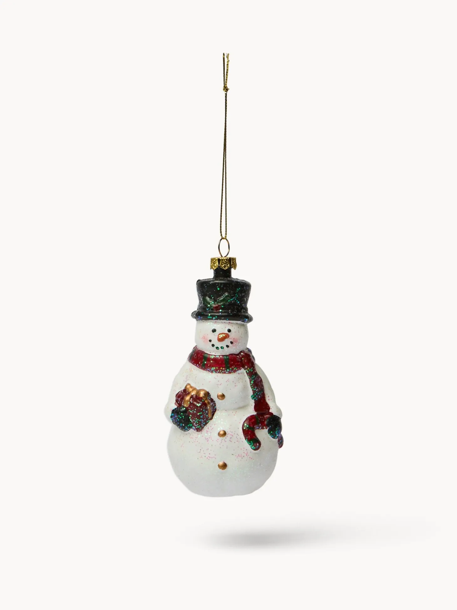 Addobbo albero a pupazzo di neve