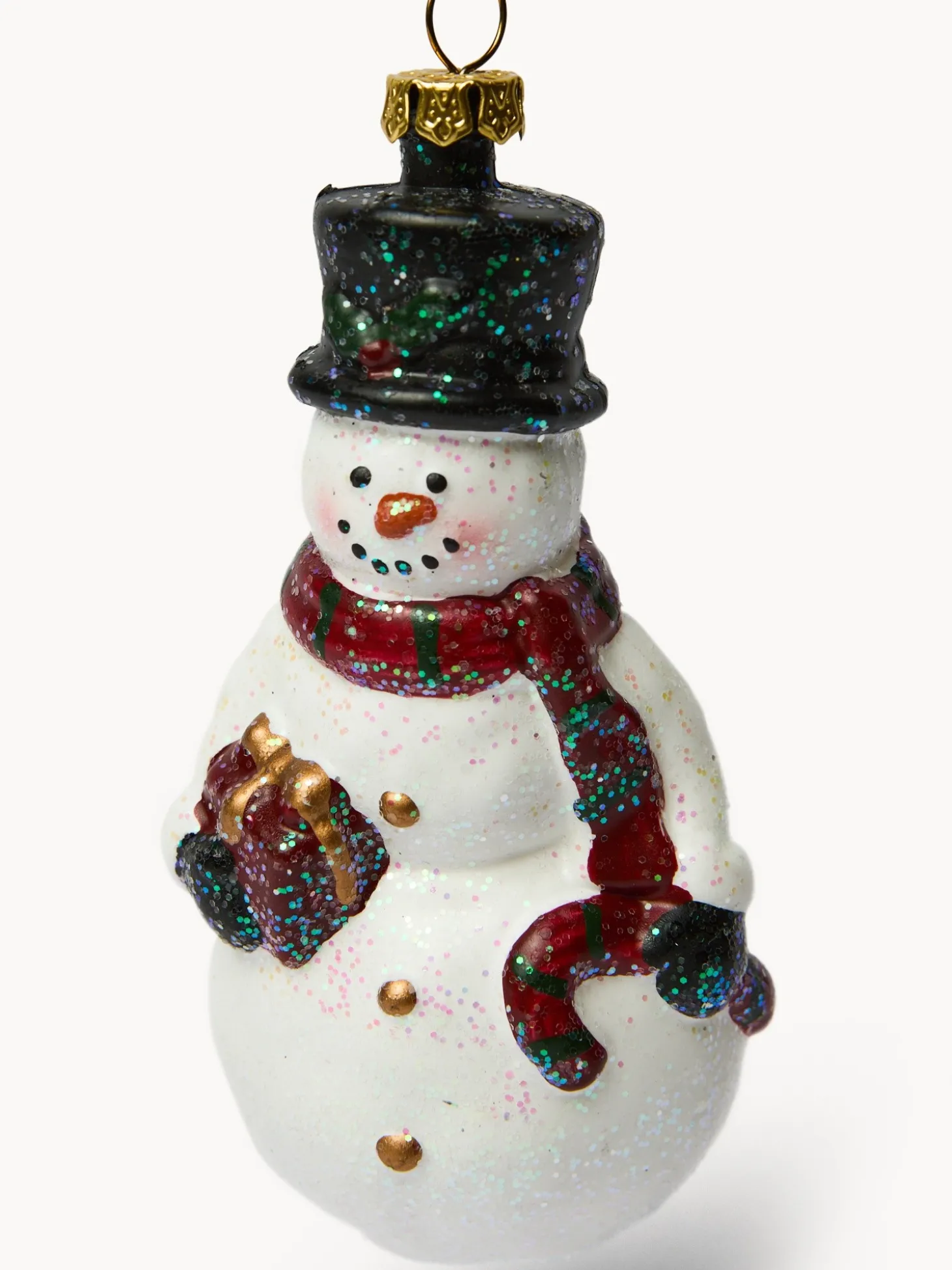 Addobbo albero a pupazzo di neve