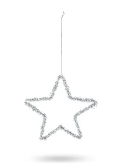 Addobbo albero a stella in plastica