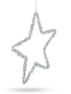 Addobbo albero a stella in plastica