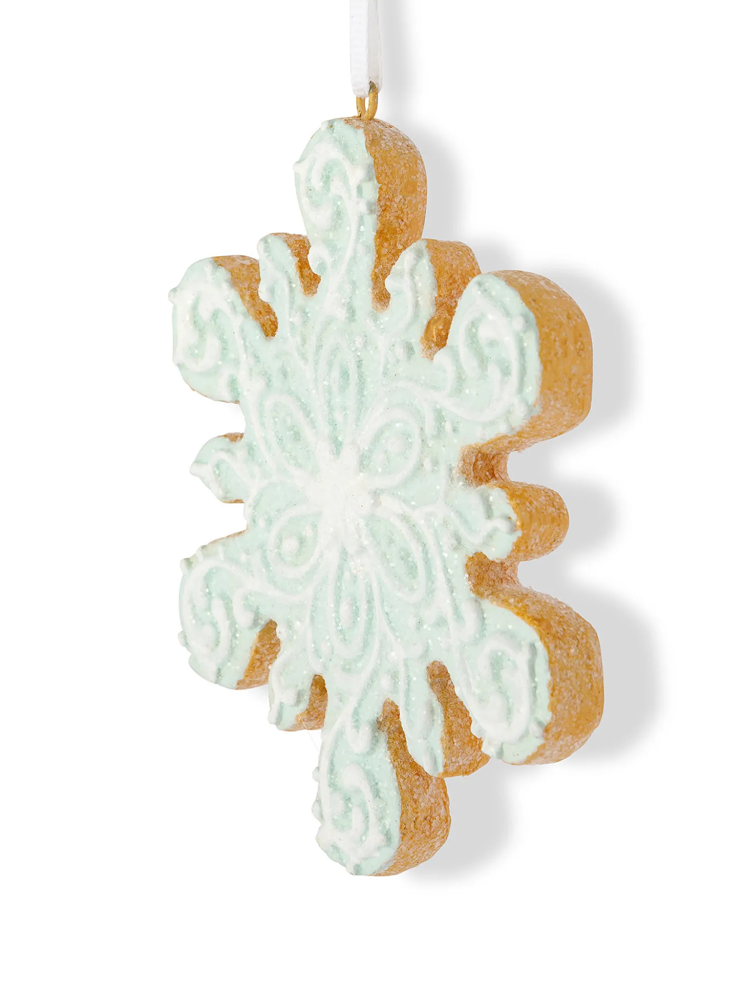 Addobbo albero in ceramica decorato a mano