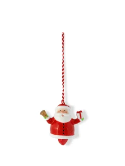 Addobbo albero in porcellana decorato a mano