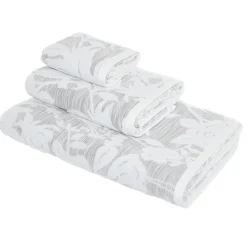 Asciugamano cotone jacquard motivo floreale Portofino