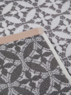 Asciugamano cotone velour motivo geometrico Portofino