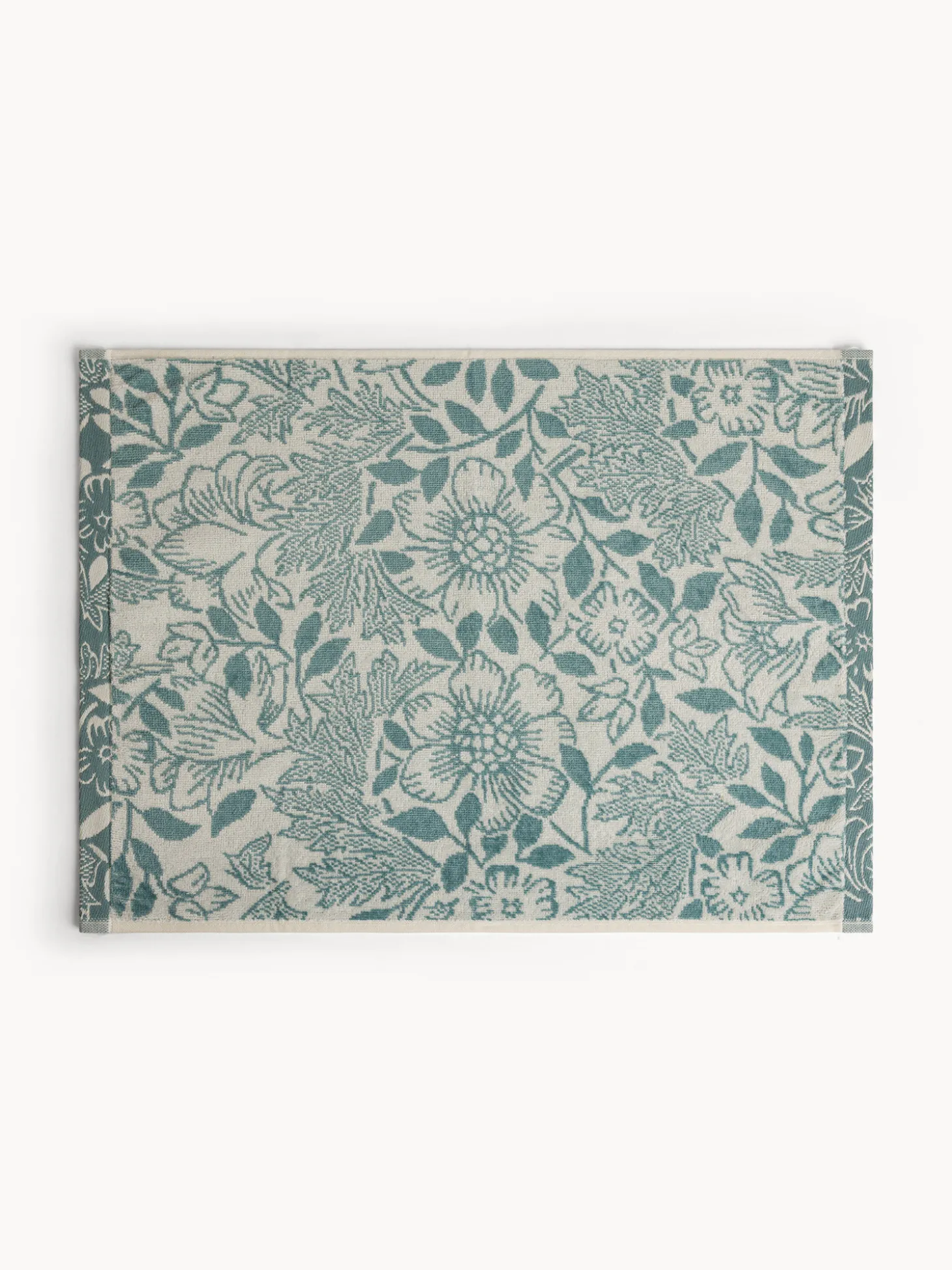Asciugamano in cotone velour fantasia floreale