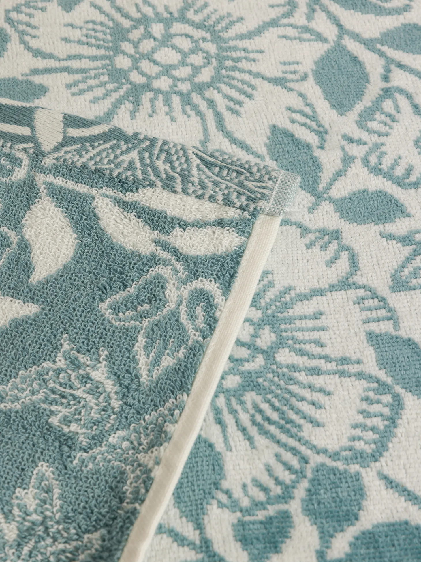 Asciugamano in cotone velour fantasia floreale