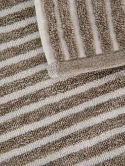 Asciugamano puro cotone a righe Thermae