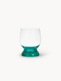 Calice basso con base colorata