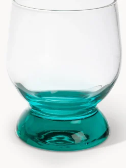 Calice basso con base colorata
