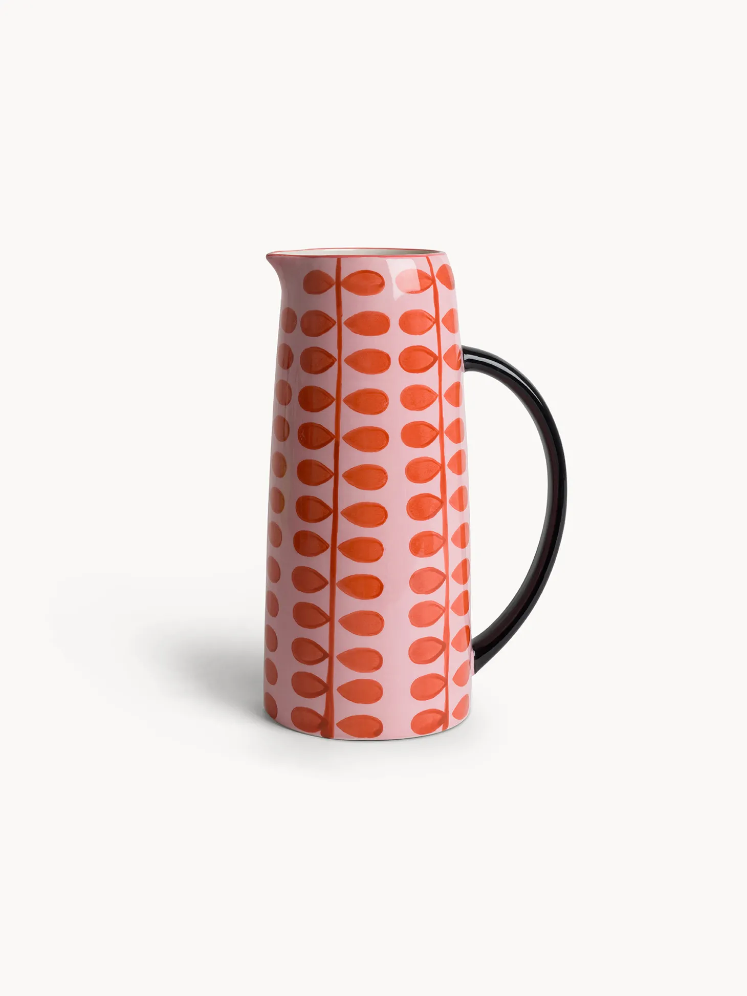 Caraffa in ceramica motivo fiorellini
