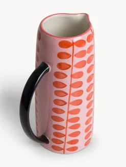 Caraffa in ceramica motivo fiorellini