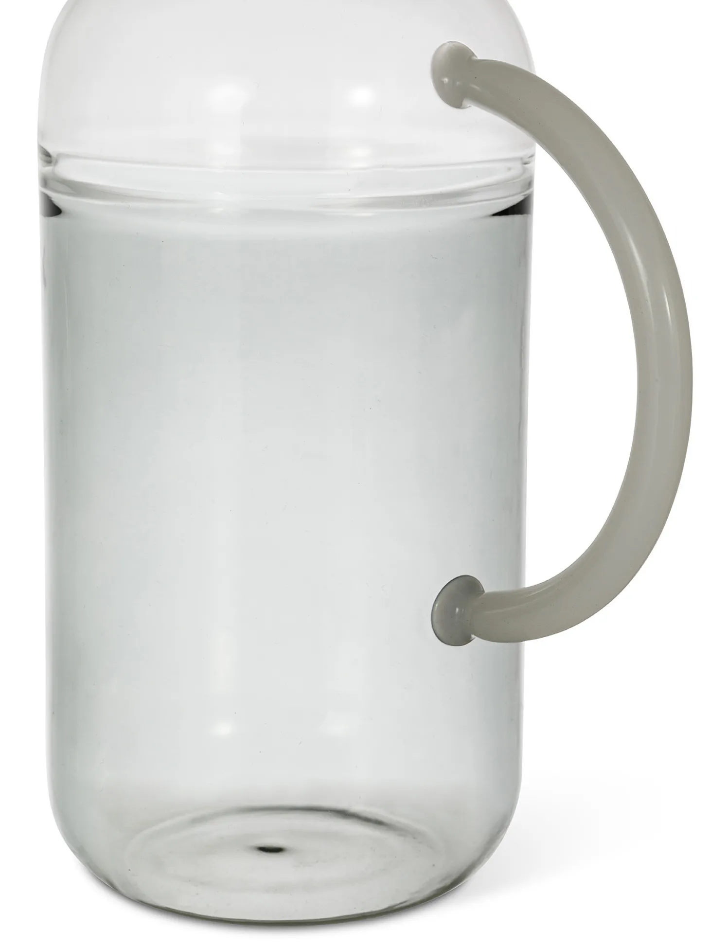 Caraffa in vetro base colorata