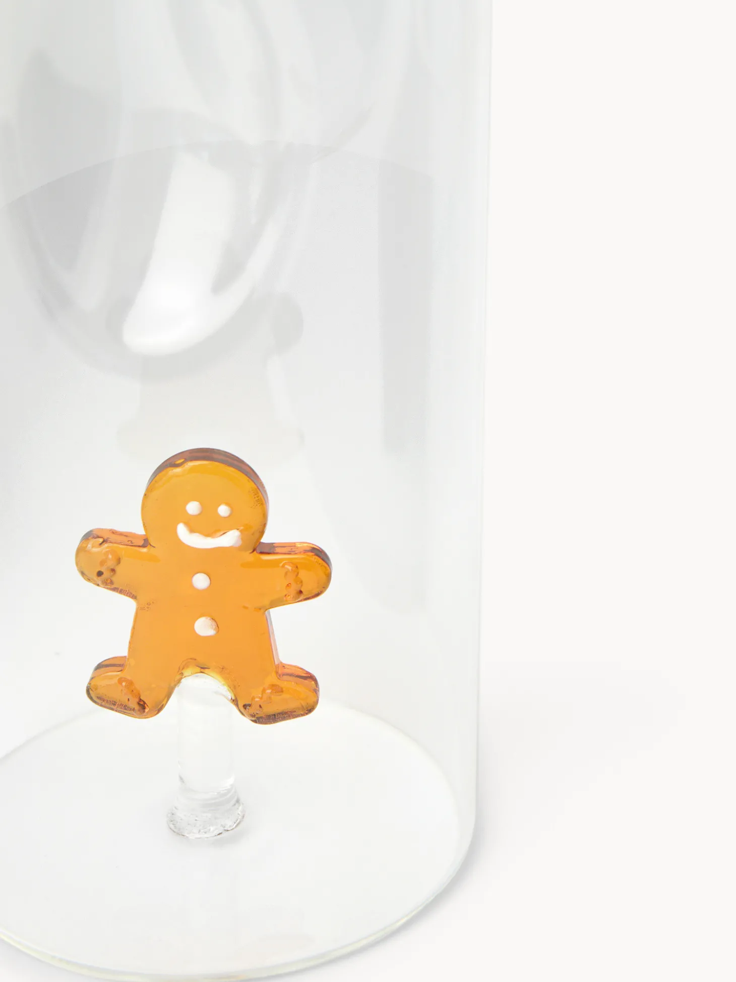 Caraffa in vetro borosilicato dettaglio gingerbread