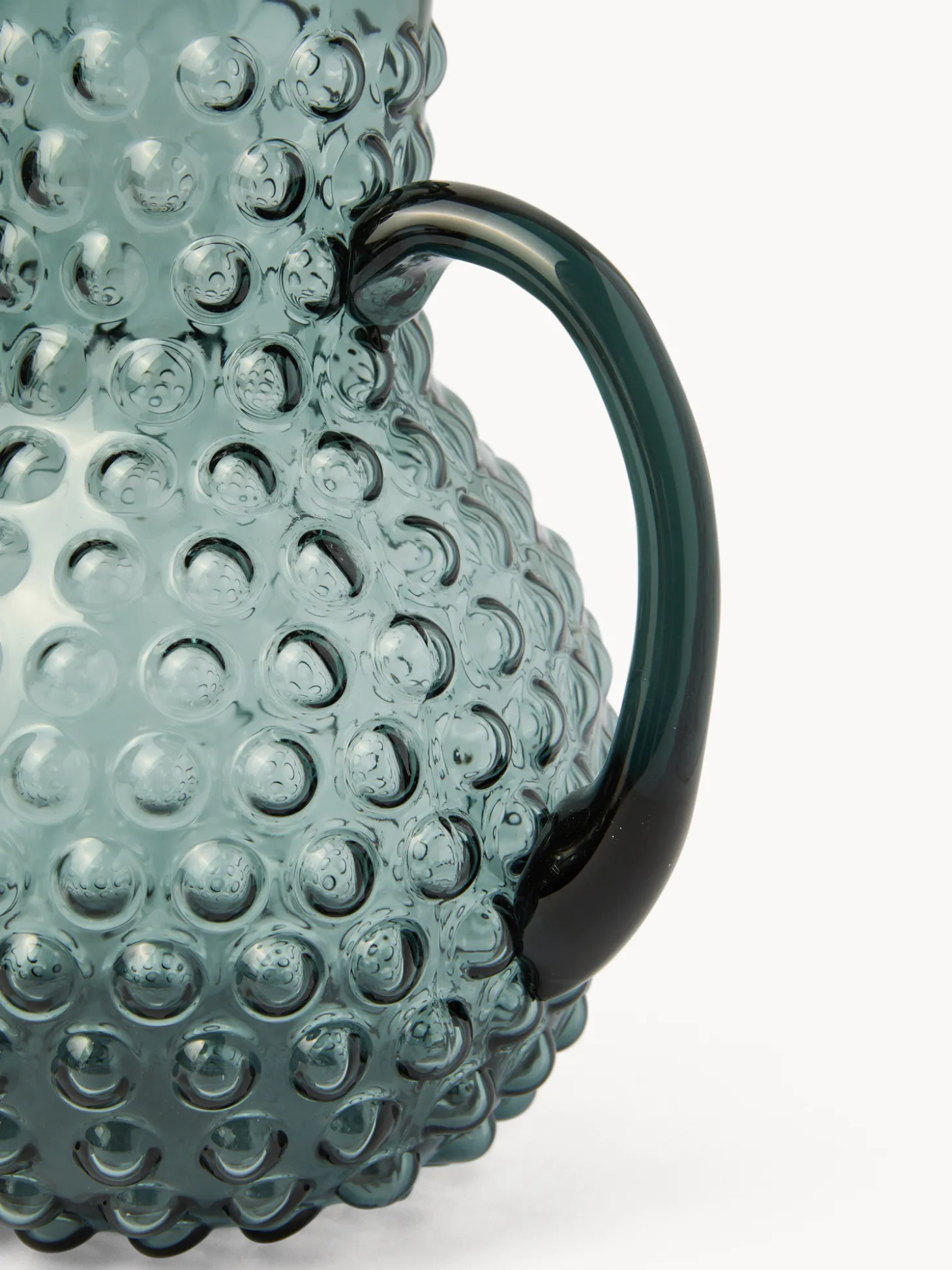 Caraffa in vetro lavorazione a bolle