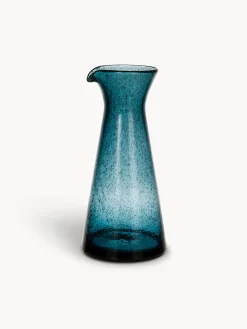 Caraffa in vetro sodalime con bolle
