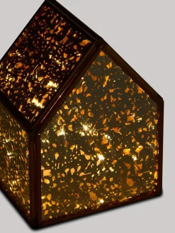 Casetta in vetro con led