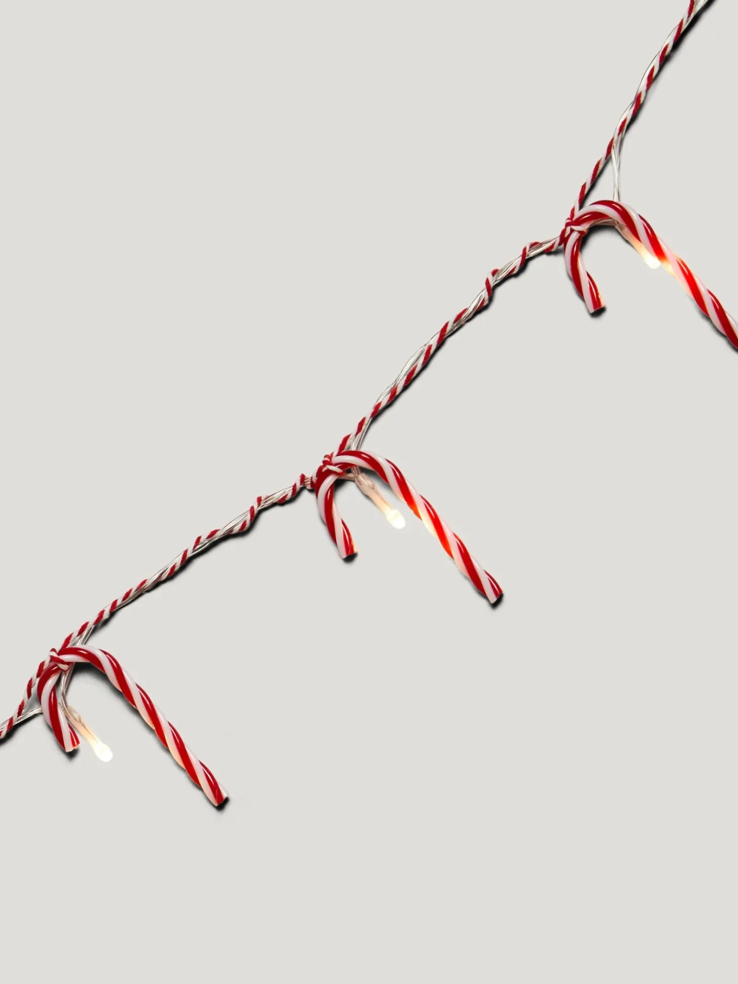 Catena di luci a forma di candycane
