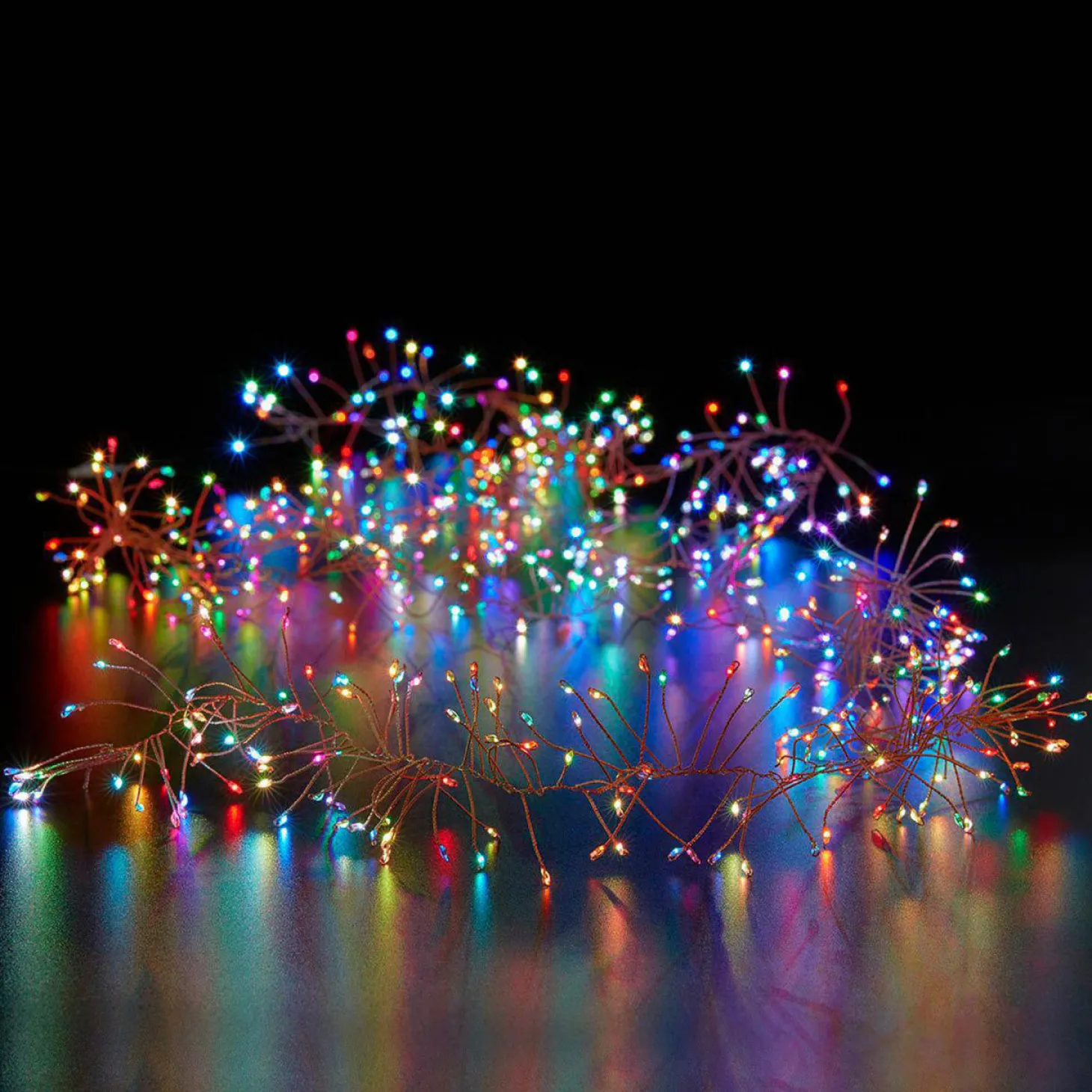 Catena luminosa microled a festone multicolour