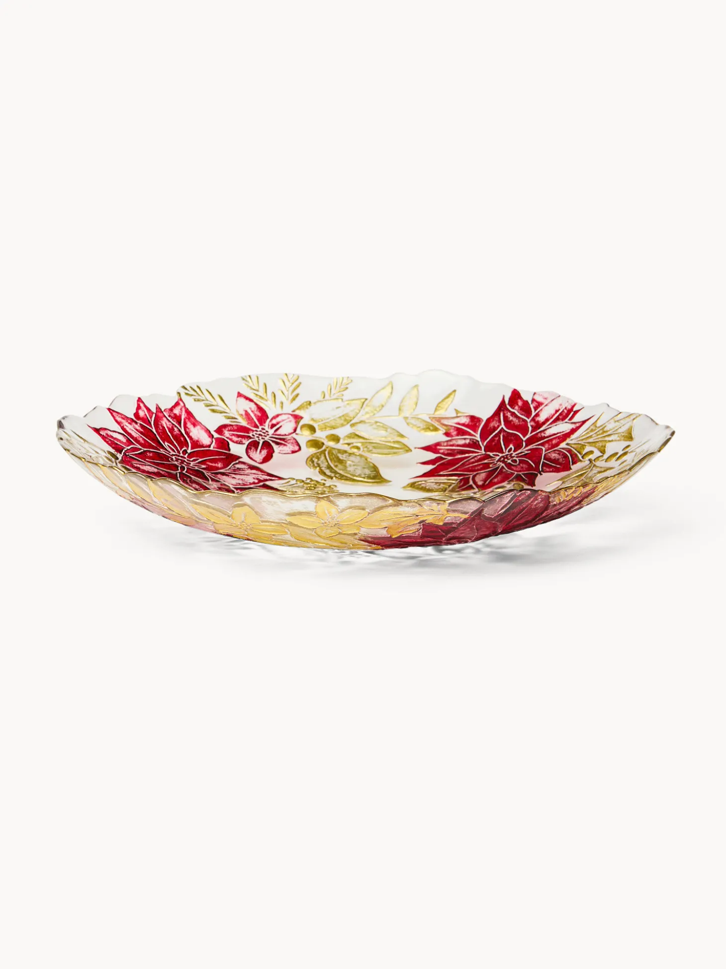 Centrotavola in vetro decoro fiore