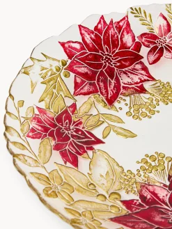Centrotavola in vetro decoro fiore