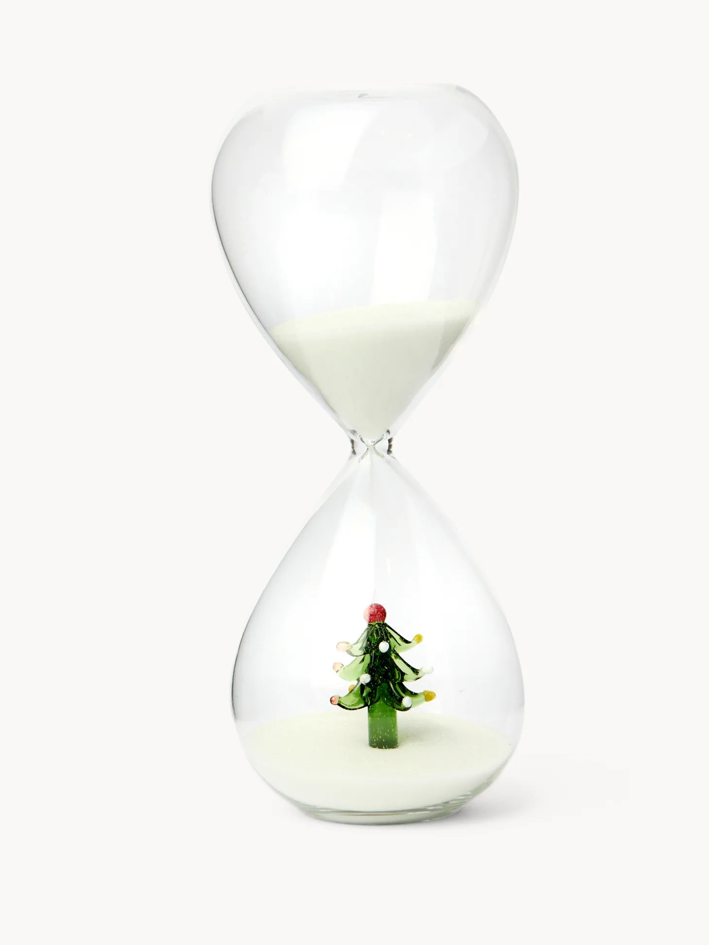 Clessidra in vetro con decorazione