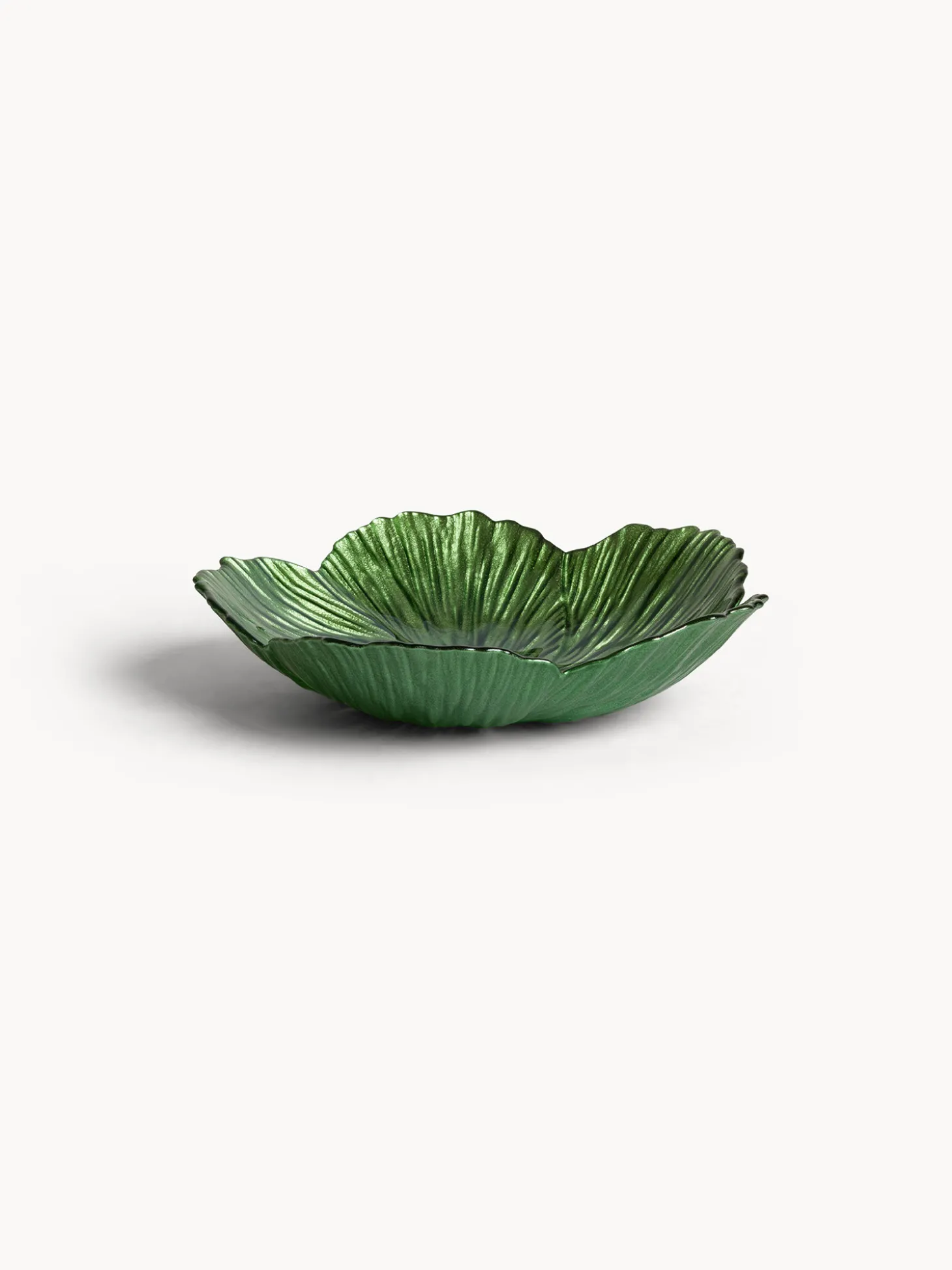 Coppa in vetro a forma fiore