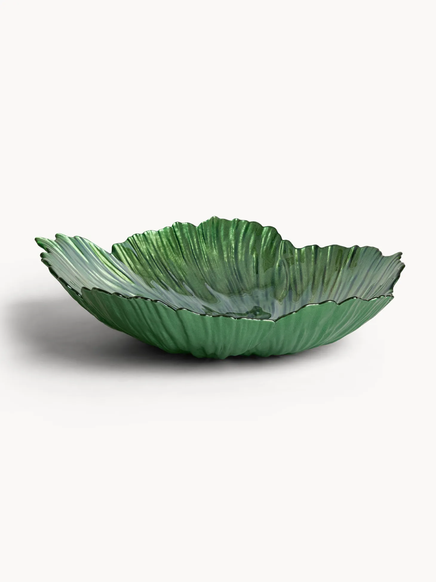 Coppa in vetro a forma fiore