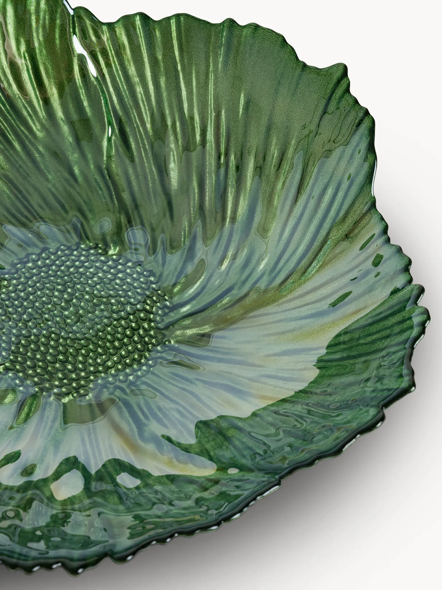 Coppa in vetro a forma fiore