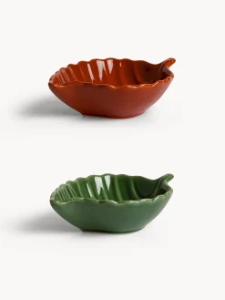 Coppetta in stoneware a forma di foglia