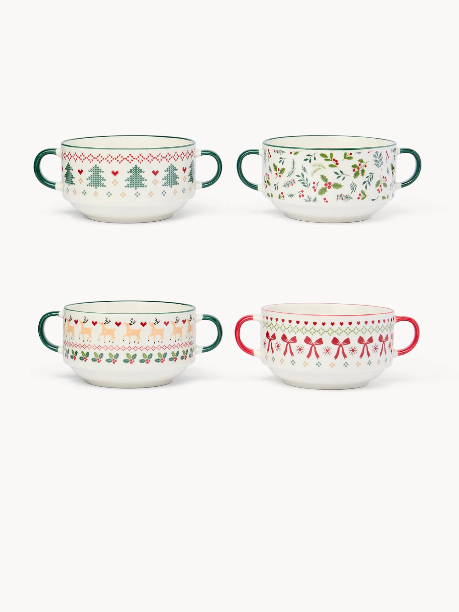 Coppette pane in new bone china decoro crochet