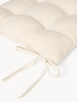 Cuscino da sedia con lacci in cotone e lurex