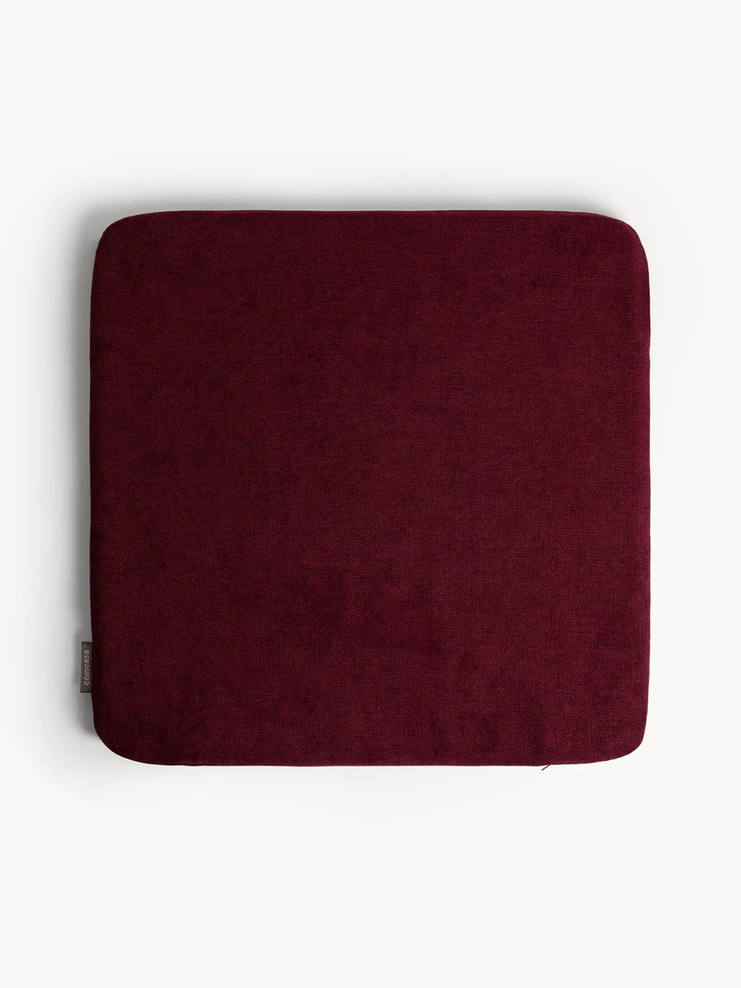 Cuscino da sedia con zip tinta unita