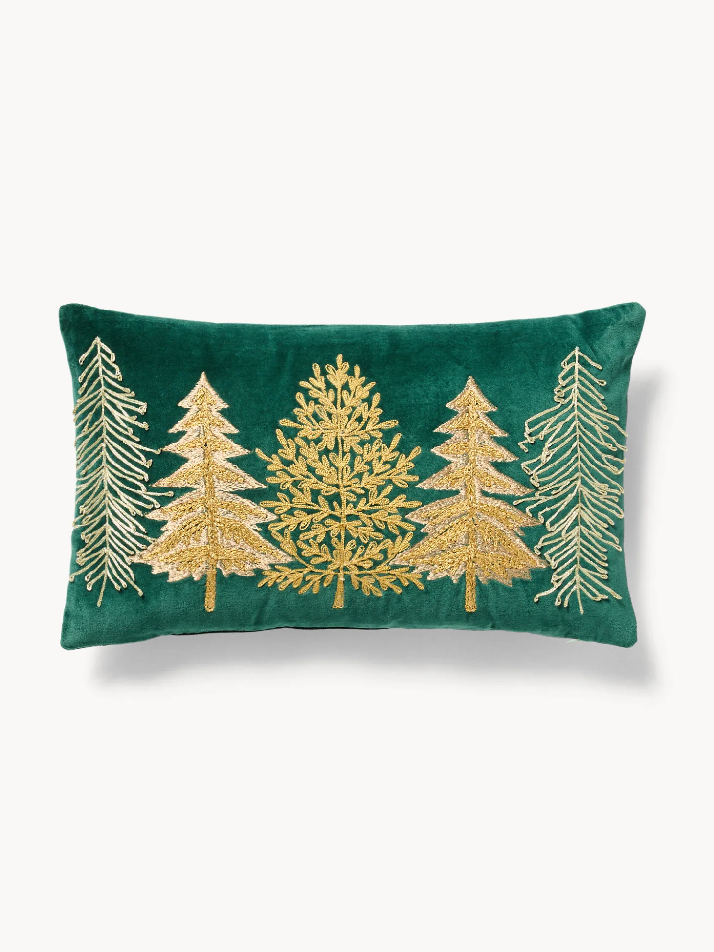 Cuscino 30x50 alberi ricamati