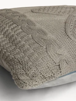 Cuscino 45x45 cm con motivo a treccia