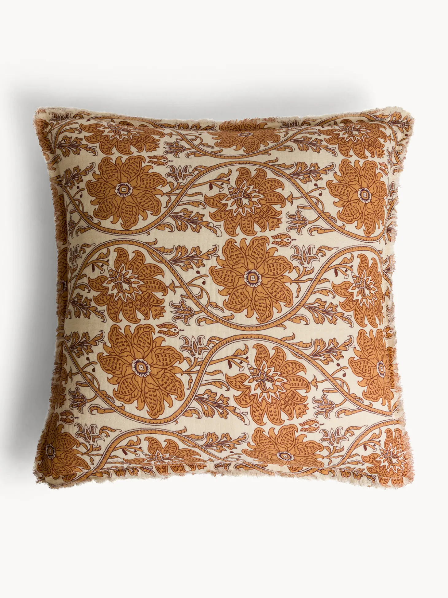 Cuscino 50x50 cm in cotone con stampa floreale
