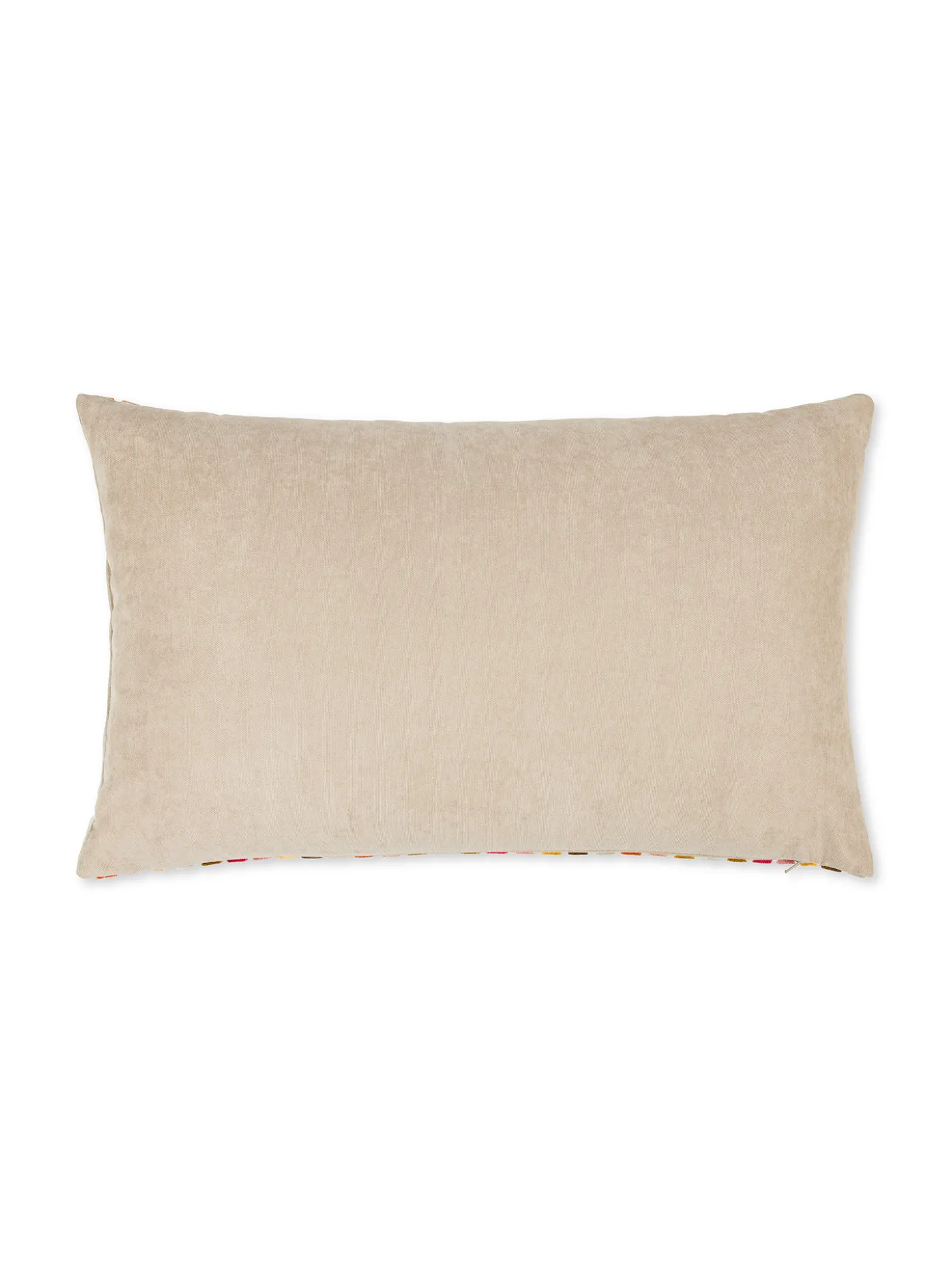 Cuscino 35x55 cm in velluto jacquard a righe