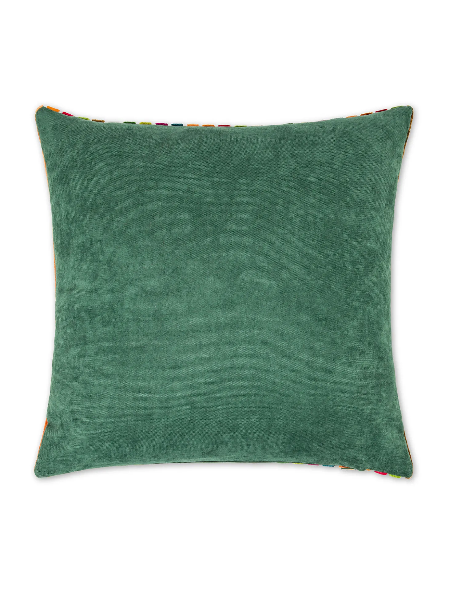Cuscino 43x43 cm in velluto jacquard a righe