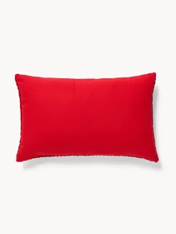 Cuscino 40x65 in ciniglia ricamata