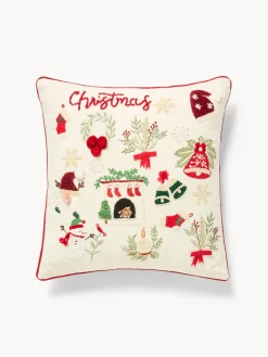 Cuscino 45x45 ricami natalizi
