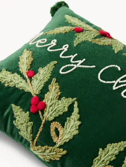 Cuscino 35x50 ricamo merry christmas