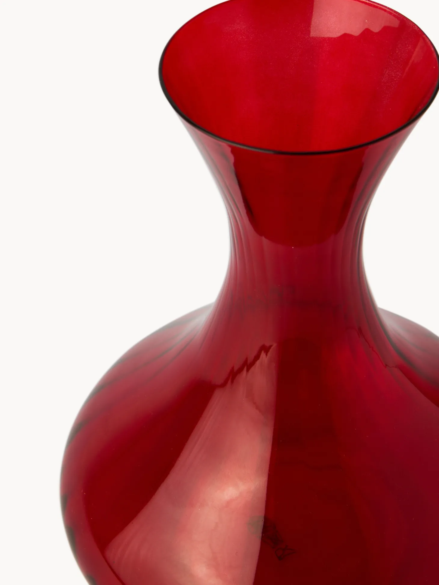 Decanter in vetro spruzzato finitura optical