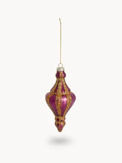 Decorazione a fuso in vetro per albero