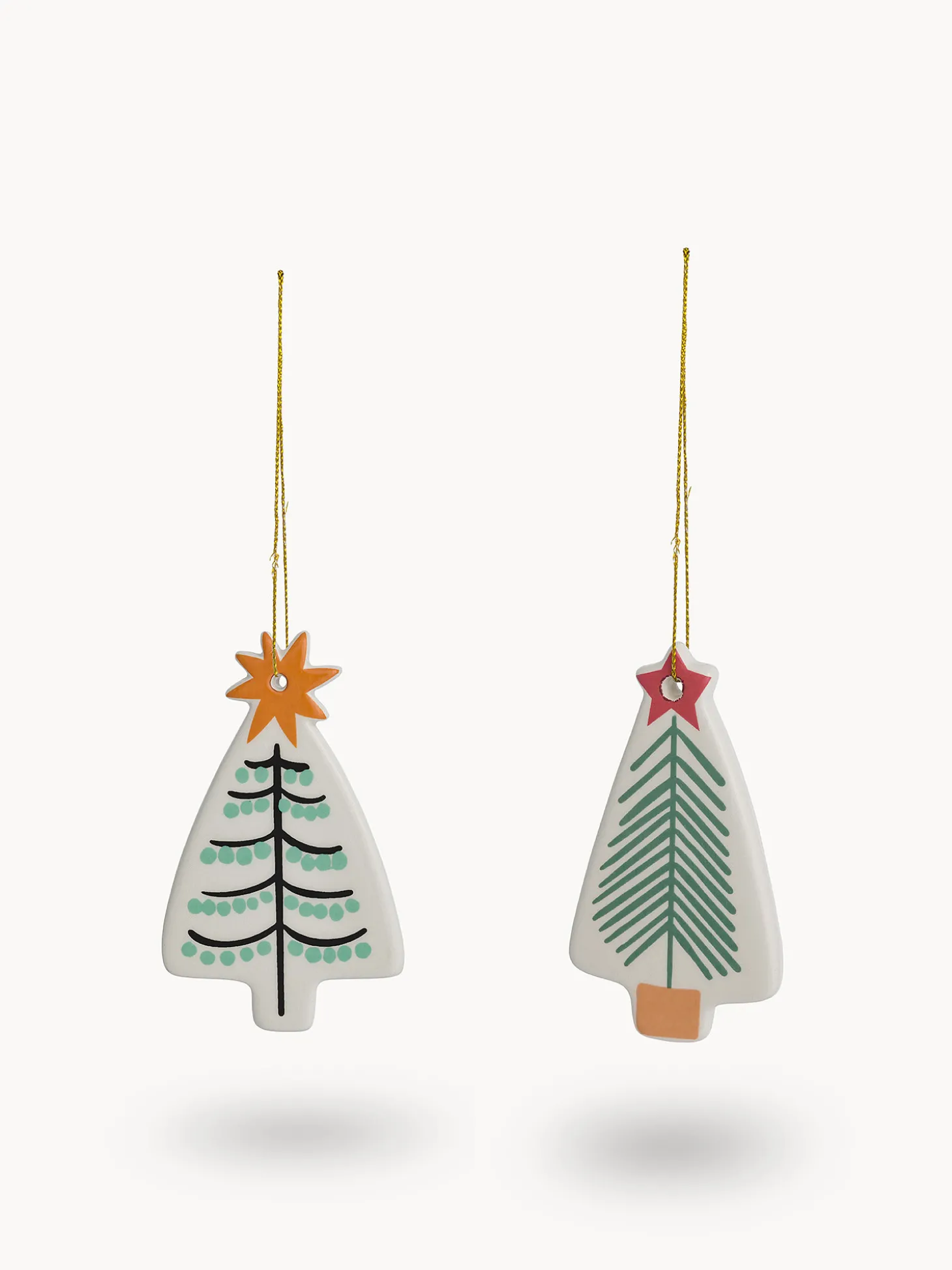 Decorazione in ceramica a forma di albero
