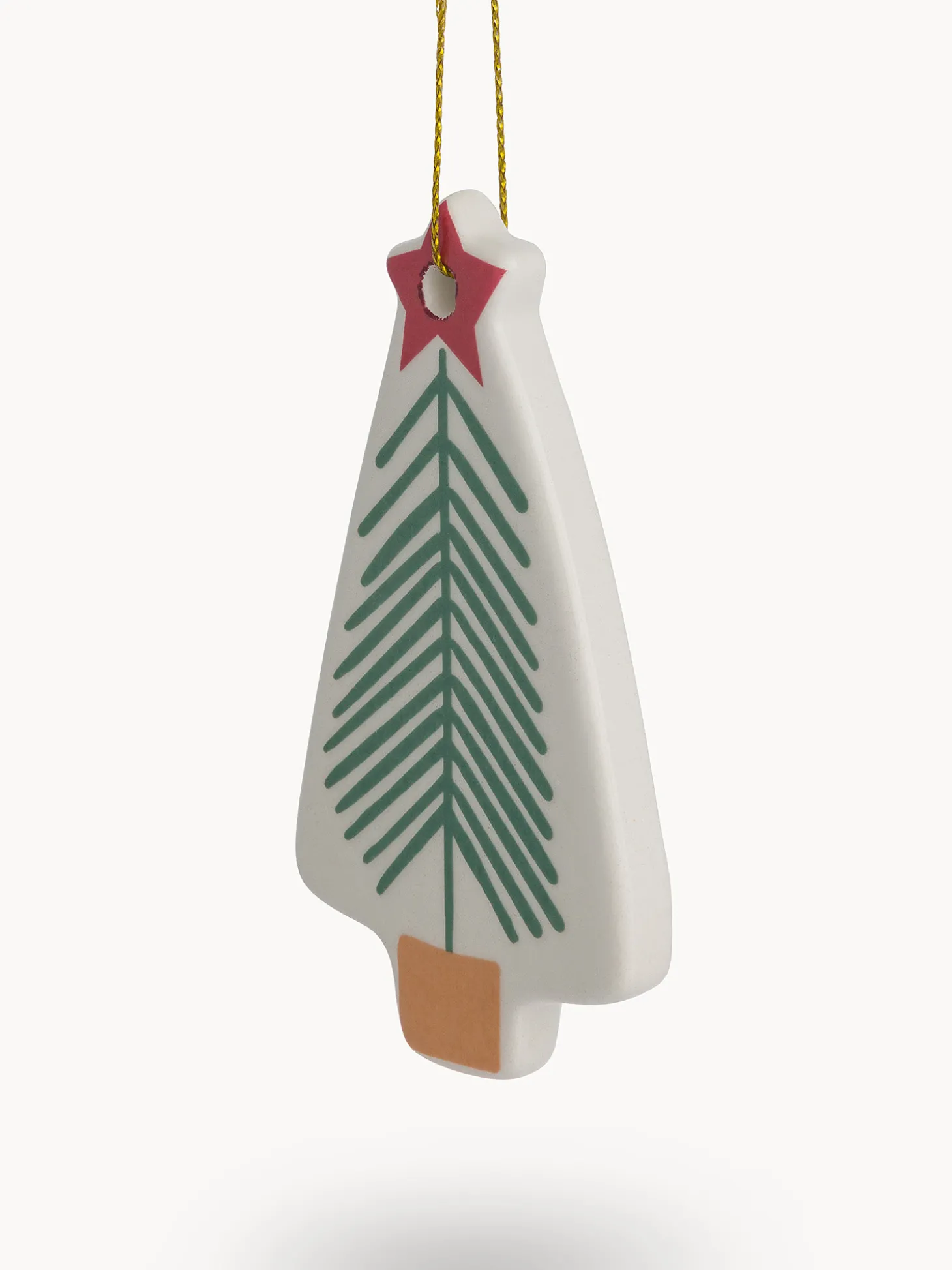 Decorazione in ceramica a forma di albero