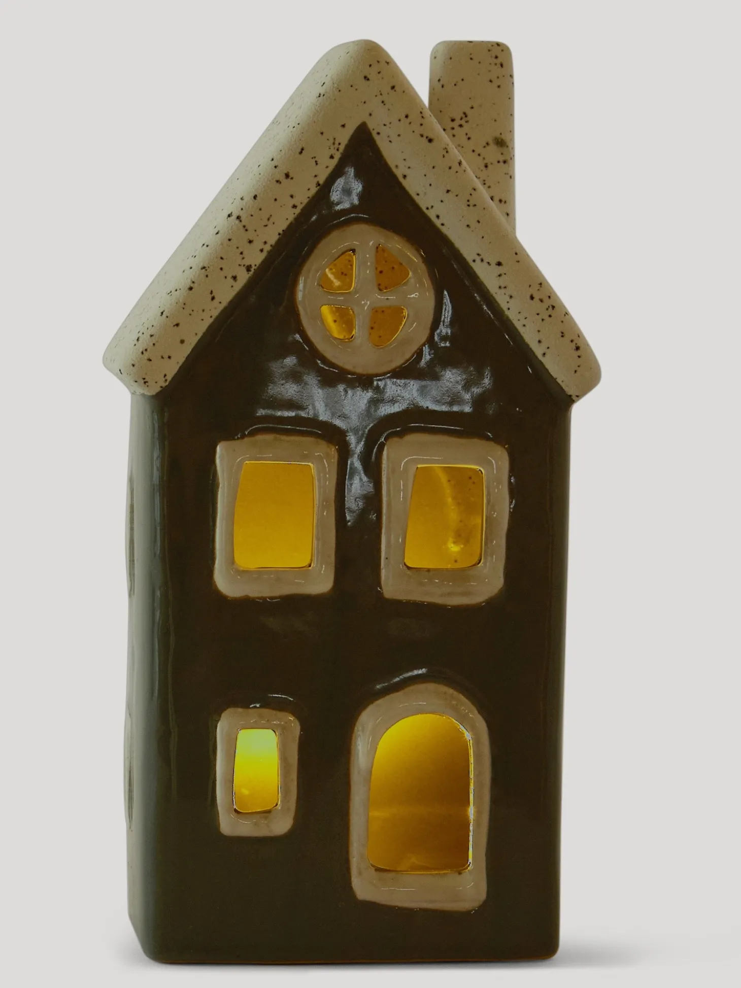 Decorazione in ceramica con led
