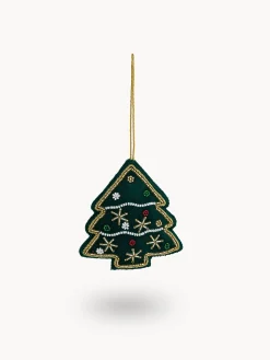 Decorazione per albero a forma di pino in feltro