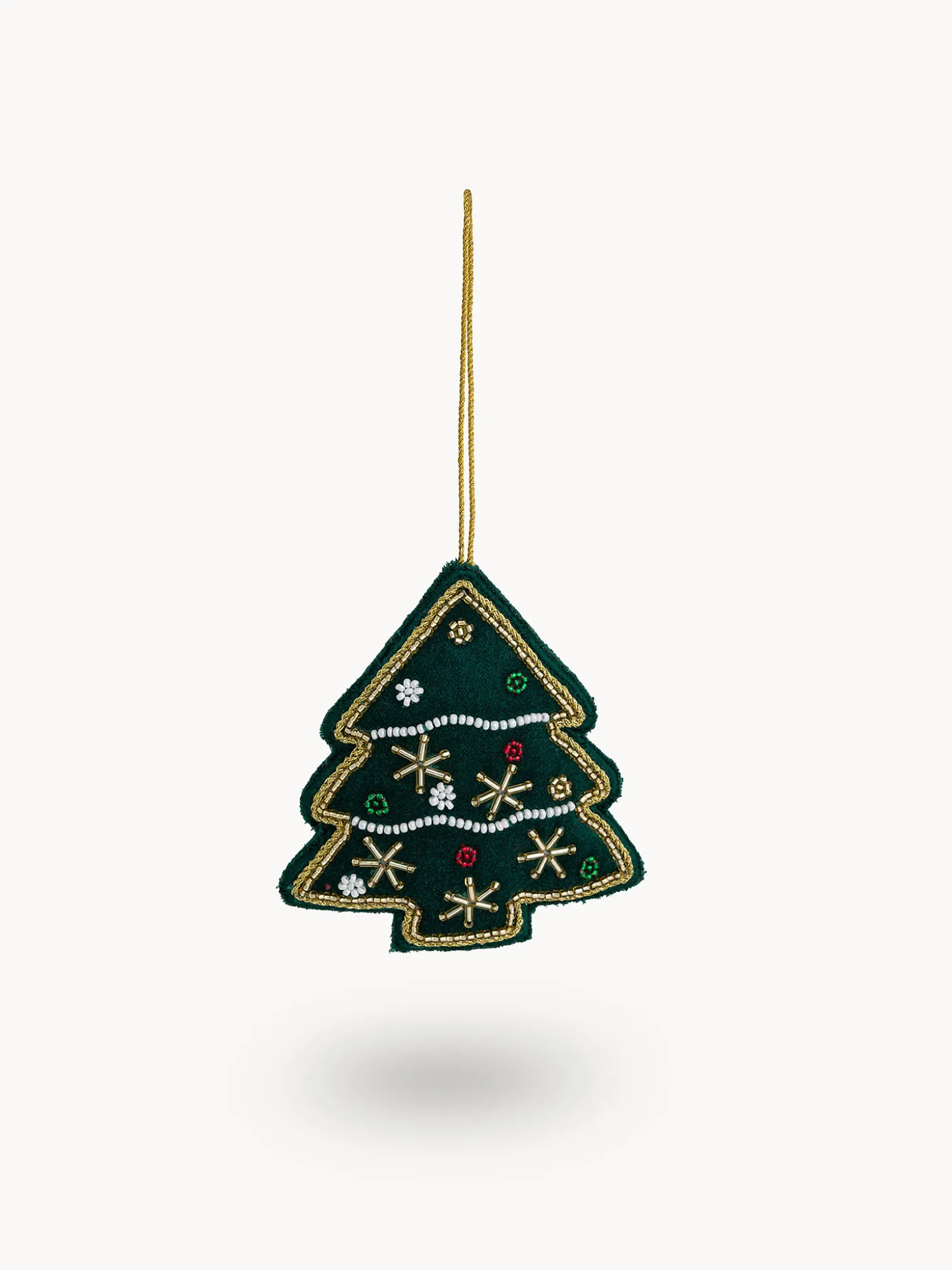 Decorazione per albero a forma di pino in feltro