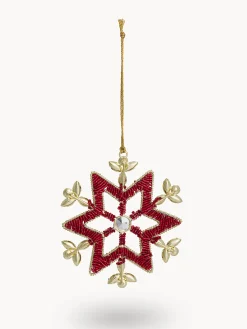 Decorazione per albero a forma di fiocco di neve in feltro